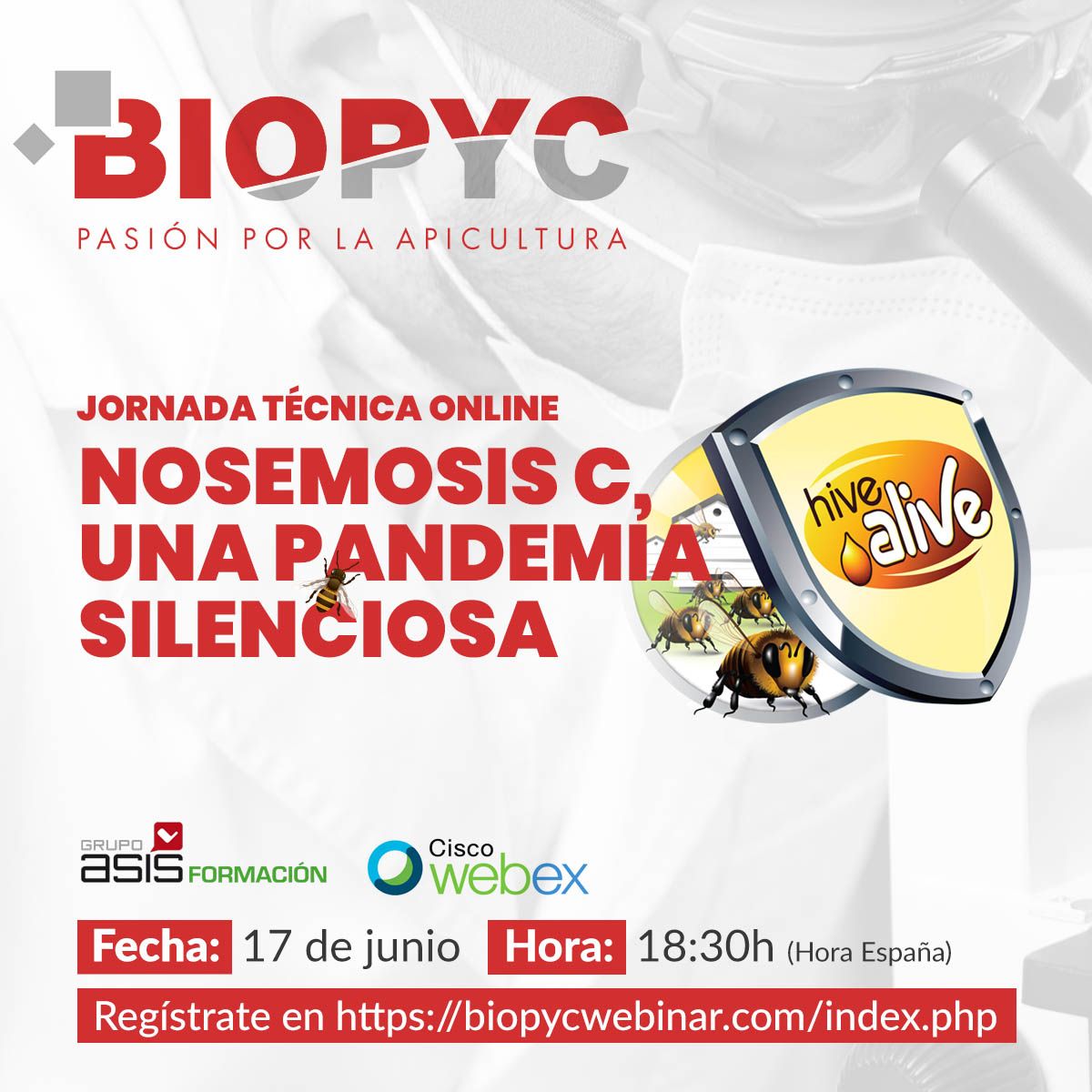 BIOPYC organiza la Jornada Técnica online sobre la Nosemosis C
