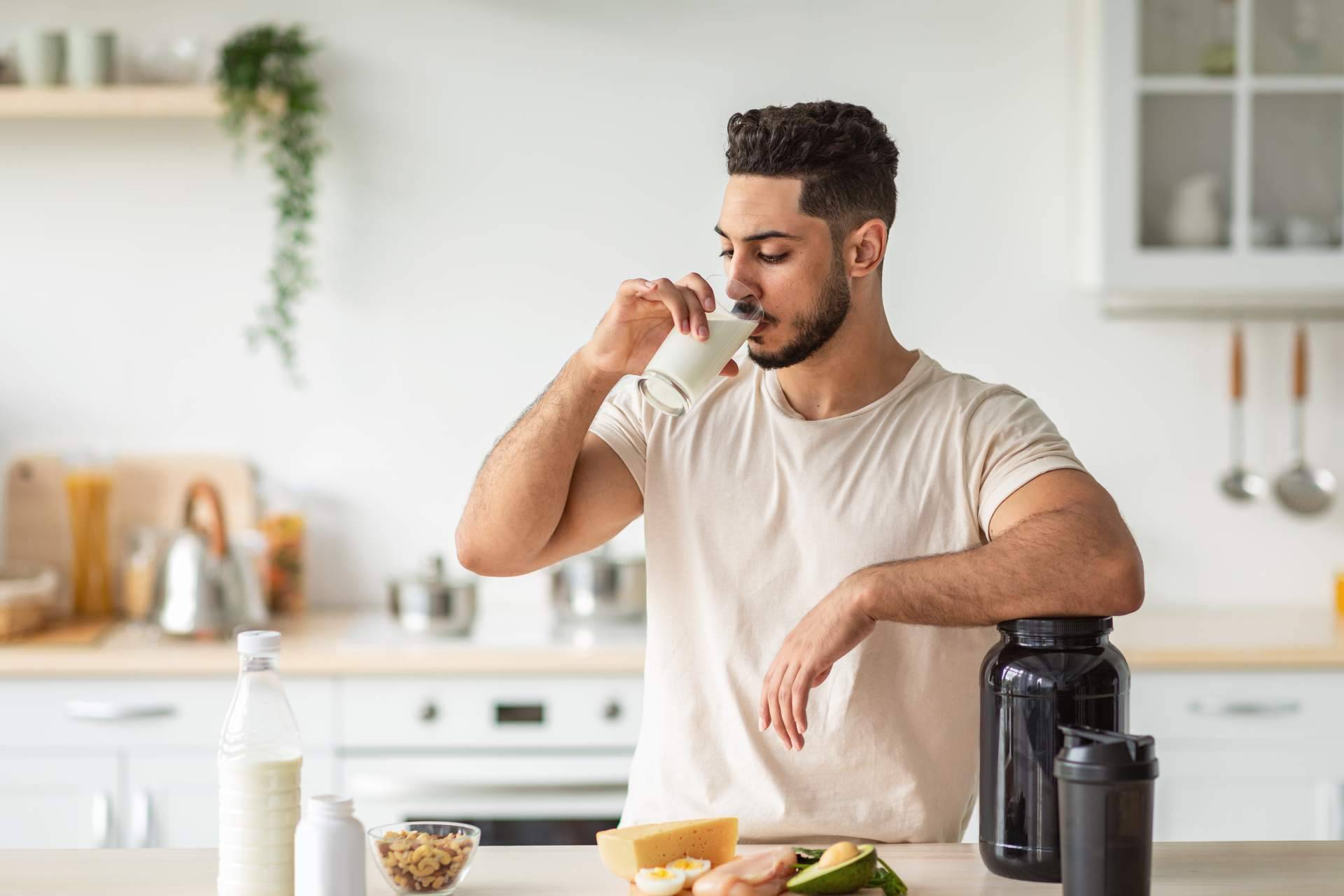 Distribución de productos para seguir una dieta para ganar masa muscular, con Producto Herbal