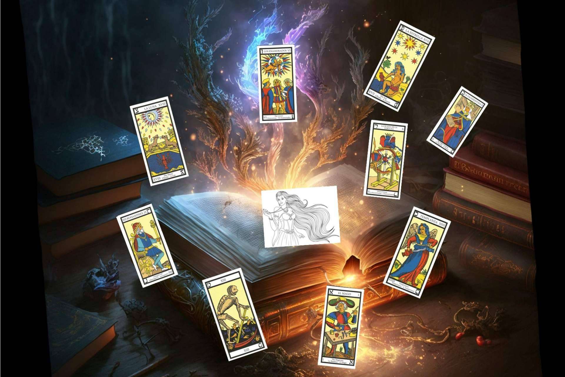 Dama Mágica ayuda a solucionar situaciones complejas con el tarot universo