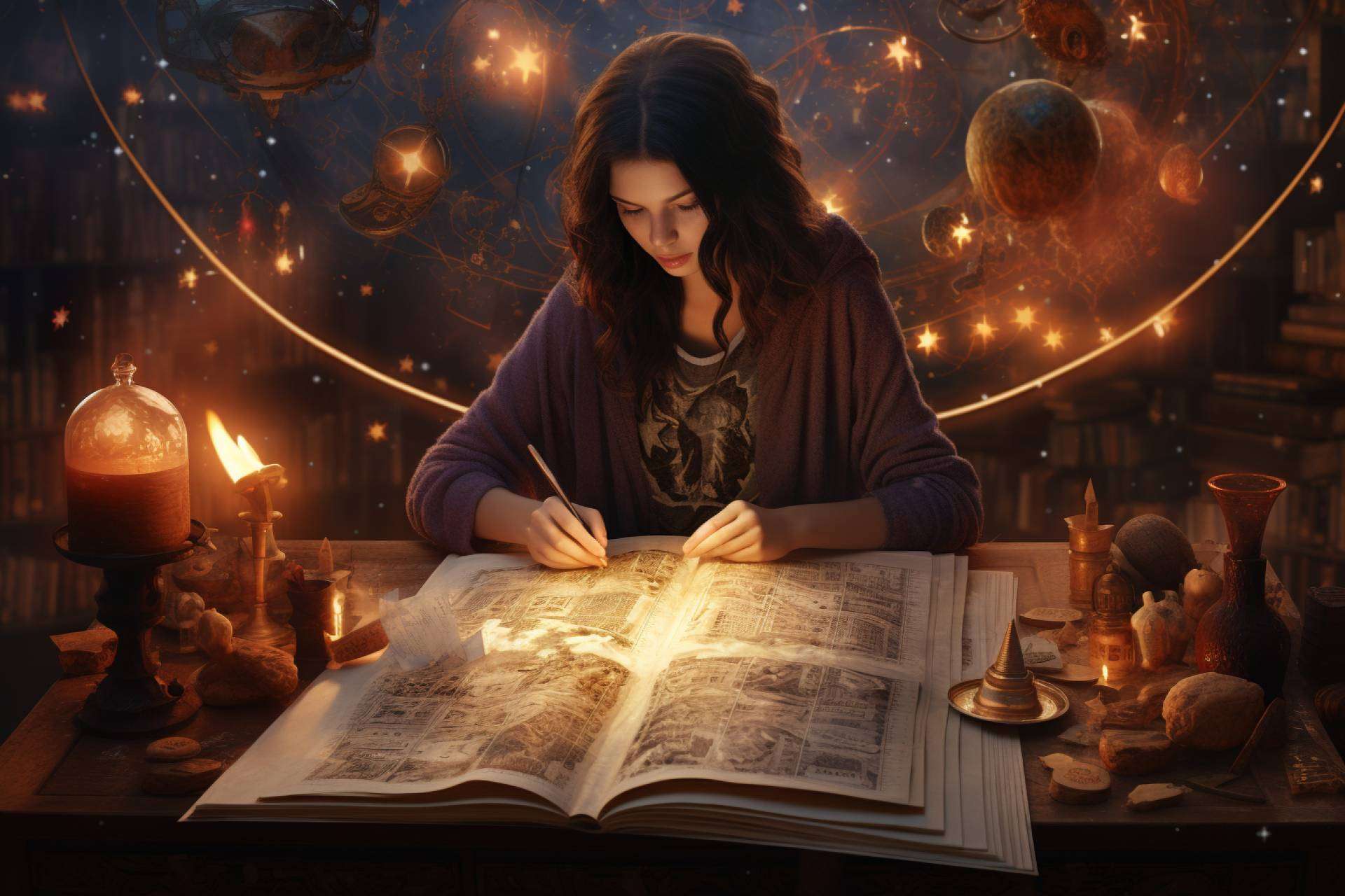 Información sobre la carta natal, en Los Arcanos